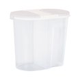 thumbnail image 2 of Oleegame 2 Pcs Boîtes de Rangement pour Produits à Capacité Fermée Rangement des Aliments Rangement Compartiments Secs Réservoirs de Mise en Conserve de Céréales Cuisines Restaurants et Bars Blanc, 2 of 9
