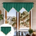 thumbnail image 2 of Ohufall Solid Color Through Rod Short Triangular Curtains Household Small Curtains For Kitchen Bathroom Window Light Filtering Decor, 2 of 8