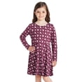 thumbnail image 5 of George Girls' Long-Sleeve Skater Dress, 5 of 5