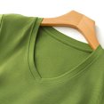 thumbnail image 4 of Timegard Womens Tops V Neck Short Sleeve Comfy Solid Color Basic Tee Casual Loose Workout Top Summer, 4 of 4