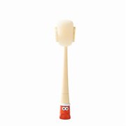 Silicone Bottle Brush 5 In 1 Long Handle Cup Cleaning Tool with Straw Cleaner Yellow for Kitchen