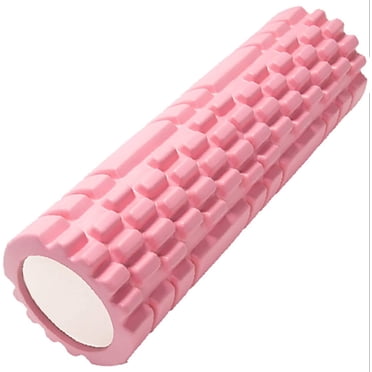 Rouleau de Massage Rouleau en Mousse Pilates Colonne Yoga Rose Rouleau en Mousse Multifonction Idéal pour le Développement Musculaire, la Mise en Forme et le Massage du Fascia, Utilisé à la Maison et au Gym.