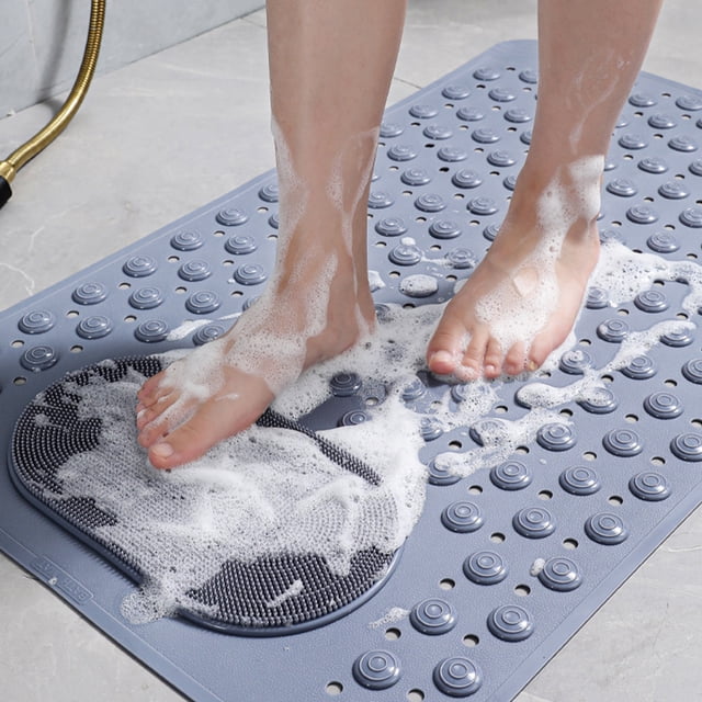 RXIRUCGD Bathroom Rug, Rubber Backing Non-slip, Can Massage Or Scrub The Soles Of The Feet, Can Be Used As A Bathroom Floor Mat, Shower Rug In Front Of The Bathtub