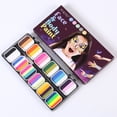 thumbnail image 3 of Watercolor Paint Palette Set 12 Colors Set Professional Face Split Cakes with 11 Paintbrushes+11 Stencils+2, 3 of 8