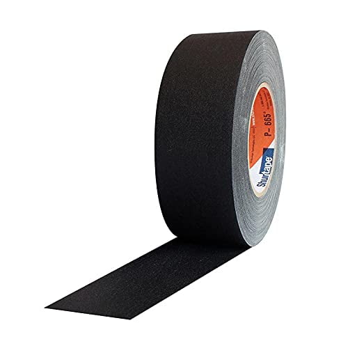 Ensemble de Ruban Gaffer Noir de Shop - 2 Pouces X 50 Yd.