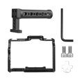 thumbnail image 2 of Andoer Andoer Camera Video Cage + Handle Kit Aluminum Alloy with Dual Cold Shoe Mounts Numerous 1/4 Inch Threads Replacement for Sony A7IV/ A7III/ A7II/ A7R III/ A7R II/ A7S II, 2 of 7