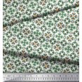 thumbnail image 3 of Soimoi Rayon Crepe Fabric Triangle & Floral Ethnic Print Fabric by The Yard 46 Inch Wide, 3 of 3