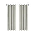 thumbnail image 2 of Chmadoxn Home Decor, Polyester Pongee Laminated Light-blocking Curtains Perforated Style Bedroom Concise Sun Protection Curtains Heat-Insulating And Soundproof Curtains Polyester Blackout Curtains, 2 of 6