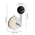thumbnail image 2 of Punch Free Suction Cup Hook with L Shaped Handle for Cabinets, Glass Doors, and Bathroom Storage, 2 of 3