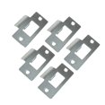 thumbnail image 3 of LEFU pour Ensemble de Plaques de Percussion de Remplacement pour Loquet Tubulaire Standard - Percussion de Porte en Acier Inoxydable Plaqué Nickel pour Portes Battantes, Conception Réglable en Deux Pièces, Fini Chrome (Lot de 10, 69x37.5x0.8mm), 3 of 10
