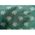 thumbnail image 4 of oneOone Cotton Silk Fabric Rabbit Block Printed Fabric 1 Yard 42 Inch Wide, 4 of 4