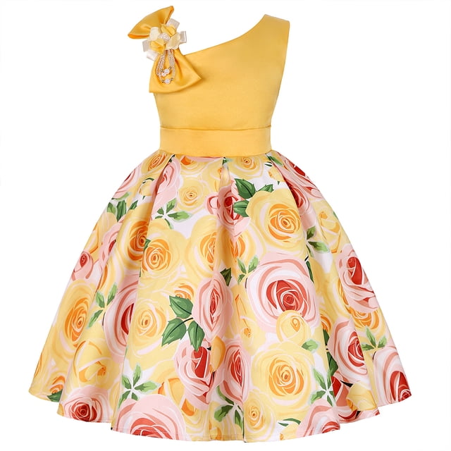 Robes pour Filles Robe de Demoiselle d'Honneur Robe de Mariage Robes Élégantes pour Fête