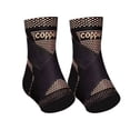 thumbnail image 3 of Feltree Breathable Copper Ankle Support Sleeve Compression Sports Brace for Running Gym Foot Injury Recovery Knitted Nylon with Copper Fiber, 3 of 8