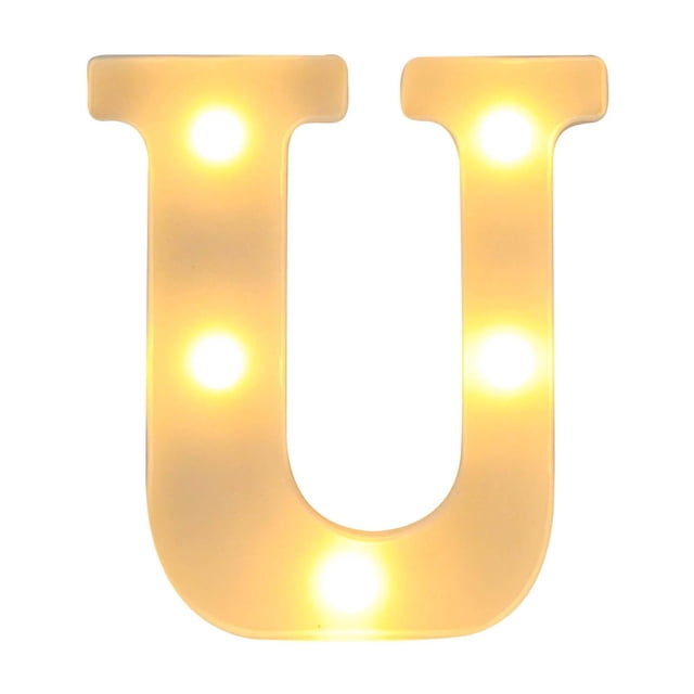 Light Up Letters Led Bar Lights & Signs Alphabet Led Letter Lights Up White Plastic Letters, Hanging On A-M& White Led Lights