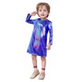 thumbnail image 1 of LUOGENLI Robe pour Enfants à Pois Fins Pailletée à Sequins à Manches Longues à Col Ras du Cou Robe T-Shirt Droite Robe pour Filles Tendance Mini Bleu 2-3 Ans, 1 of 4