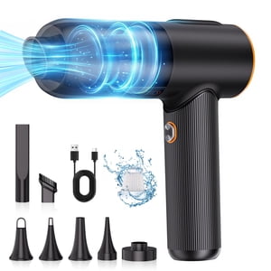 REHOTTOP Aspirateur de voiture portable, 3 en 1 Nettoyant à vide portatif avec 20000PA Moteur brushless, Aspirateur de voiture portatif pour la maison, voiture, bureau