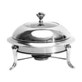 thumbnail image 3 of simhoa Chafing Dish Camping Alcohol Stove, Anti Scald Round Cooking Pot, Food Pan Small 26cm, 3 of 8