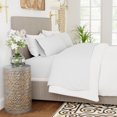 thumbnail image 3 of Super-Soft & Cozy Knitted Jersey Sheet Set, Queen, Light Gray by Color Sense, 3 of 8