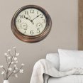 thumbnail image 4 of Outdoor Clock Display Temperature and Humidity Waterproof Battery Operated Decoration Wall Clock for Bathroom, 4 of 9