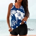 thumbnail image 2 of FAVIPT Two Piece Bathing Suits for Women Floral Modest Tankini Set Tummy Control Boyshorts Swimwear Multicolor,XL, 2 of 6