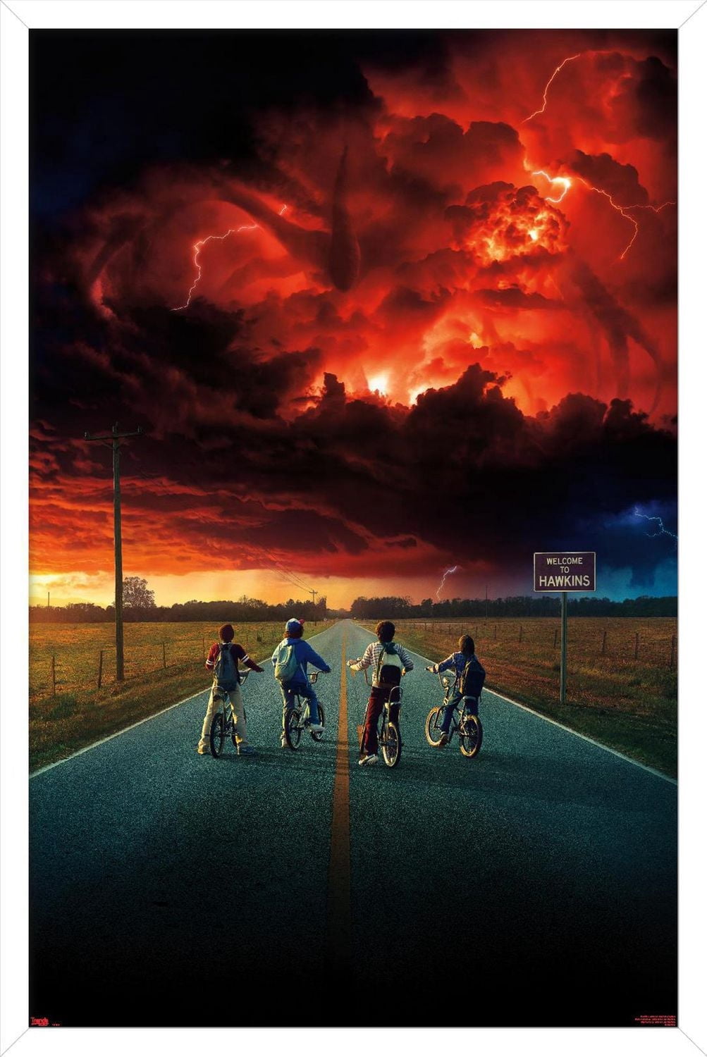 Netflix Stranger Things: Season 2 - Key Art Wall Poster, 22.375" x 34" Framed