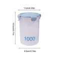 thumbnail image 3 of fheaev With Graduated Round Storage Jars Sealing Jars Plastic Kitchen With Lids Snack Jars Grains Storage Jars Storage Jars Yoghurt Cheese Cake Jars, 3 of 6