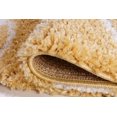 thumbnail image 3 of Ladole Rugs Shaggy Rabat Abstract Pattern Sustainable Spirals Style Indoor Small Runner Rug in Dark Yellow White 2'7" x 4'11", 3 of 4