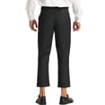 thumbnail image 3 of INSPIRE CHIC Men's Pants Solid Color Ankle Length Flat Front Trousers 32 Black, 3 of 7