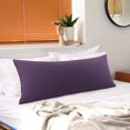 thumbnail image 1 of REGALWOVEN Brushed Microfiber Pillowcase Body Pillow Pillowcase, Standard Plum, 1 of 9