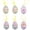 Pink, variant on Small Easter Hanging Eggs,6pc Easter Decorations for The Home Plastic Eggs,Easter Tree Ornaments,Easter Tree Decorations Hanging Eggs,Hand Painted Eggs for Tree Basket Diy Crafts Easter Party Favors