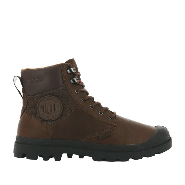 Palladium Unisex Pampa Shield WP+ Lth in Mahogany, 6 US
