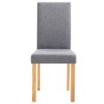 thumbnail image 2 of vidaXL Dining Chairs 6 pcs Light Gray Fabric, 2 of 5