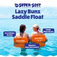 thumbnail image 2 of TRC Recreation Lazy Bunz Foam Saddle Pool Lounger Float, Sunset Orange, 2 of 11