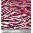 thumbnail image 3 of Soimoi Japan Crepe Satin Fabric Geometric Check,Lily & Panel Printed Fabric 1 Yard 42 Inch Wide, 3 of 3