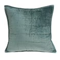 thumbnail image 1 of Parkland Collection PILE11181P Tusha Sea Foam Square Transitional Pillow Cover with Poly Insert - 20 x 20 x 7 in., 1 of 2