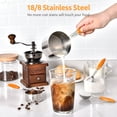 thumbnail image 3 of U-Taste 18/8 Stainless Steel Measuring Cups and Spoons Set: 10 Pieces Metal Stacking Kitchen Baking Cooking Food Measure Set 5 Cups 5 Spoons with Strengthened Weld Joints (Orange), 3 of 10