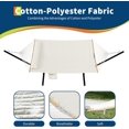 thumbnail image 4 of 2-Person Hammock with Stand, Heavy Duty Steel Frame Supports 450Lbs, Quilted Polyester & Breathable Net Design, Includes Storage Bag for Backyard, Patio, Camping, 4 of 6