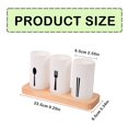 thumbnail image 3 of Oleegame 1PC Stainless Steel Cutlery Set Base Chopstick Holder Kitchen Utensil Storage Box Multifunctional Household Creative Chopsticks White, 3 of 8