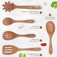 thumbnail image 2 of Pinook Home - Ensemble de Spatules en Bois d'Acacia avec Porte-Spatules - 10 Pcs, 2 of 3