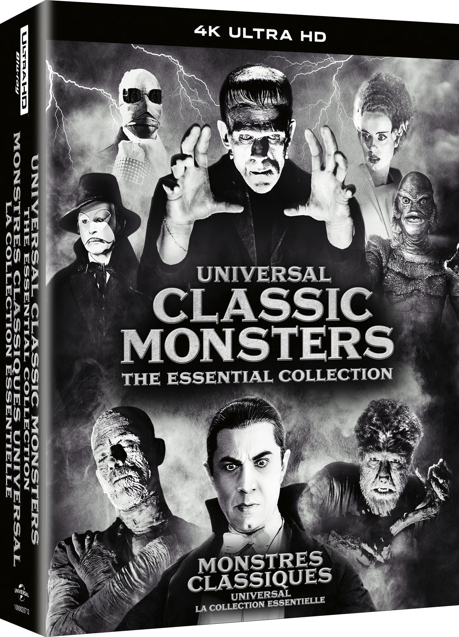 Universal Classic Monsters: The Essential Collection (4K Ultra HD), starring Boris Karloff, Claude Rains, and Colin Clive [2024]