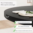 thumbnail image 4 of BeesClover Dining Table for 4 to 6 People, 47 Inch Round Dining Table, Wooden Kitchen Table with Sturty Legs, Dining Room Table for Dining Room, Kitchen(Without Chairs), 4 of 6