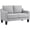 Light Grey, variant on HOMCOM 3 Seater Sofa, Linen Fabric Couch with Pocket Spring, Charcoal Grey