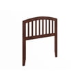 thumbnail image 1 of Pemberly Row Contemporary Mission-Inspired Twin Wood Headboard in Walnut, 1 of 9