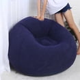 thumbnail image 4 of relayinert Space-saving Inflatable Couch Modern And Affordable Furniture Comfortable And Durable. Single Sofa Dark blue, 4 of 5