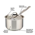 thumbnail image 2 of Meyer Confederation Stainless Steel Sauce Pan, 2 L, 2 of 9