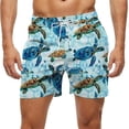 thumbnail image 1 of Kakii Men's Swim Trunks Hawaiian Bathing Mesh Lining Suit Swimsuits Beach Shorts with Pockets, 1 of 6