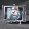 thumbnail image 4 of Cards Sleeves Top Loaders 10 Hard Plastic Card Protector Clear Card Brick + 2 Display Stand, 4 of 6
