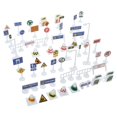 thumbnail image 3 of CIMAXIC 2 Set Traffic Signs Model Mini Road Signs Traffic Light Toy Play Traffic Signs,2.36"X0.79"X0.59", 3 of 5