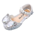 thumbnail image 2 of RXIRUCGD Chaussures Mode Été Sandales Filles Robe Performance Chaussures de Danse Paillettes Perle Maille Nœud Boucle Chaussures de Princesse, 2 of 6