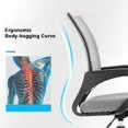 thumbnail image 4 of NiamVelo Mesh Office Chair Height Adjustable Ergonomic Computer Desk Chair Armrest Task Chair with Wheels for Adults, Grey, 4 of 7